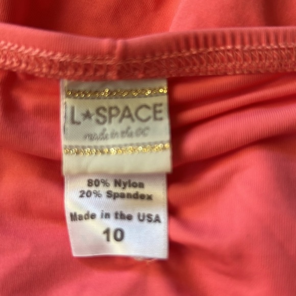 L*Space Free Love Fringe Cut Out One Piece Bathing Suit in Watermelon - Picture 5 of 11